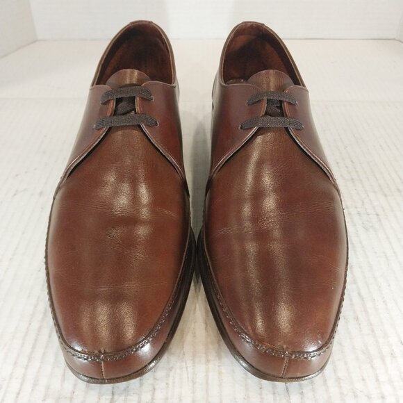 BALLY men's size 8.5 M brown Derby. - Picture 6 of 10